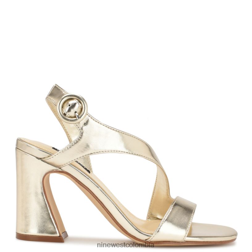 X0LV06316 platino sandalias ushila de tacón Nine West