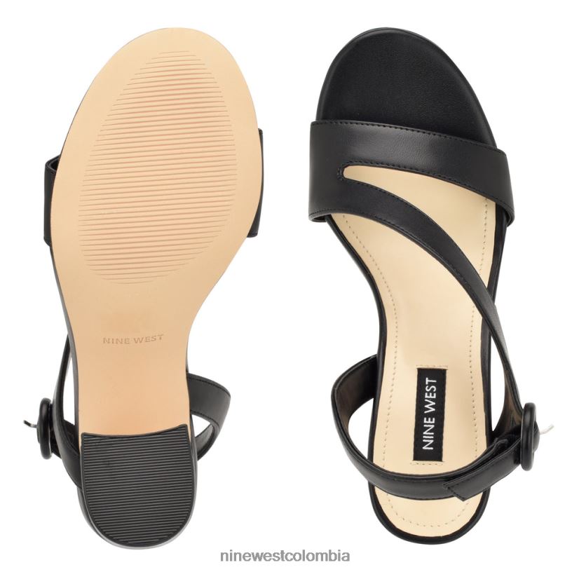 X0LV06317 negro sandalias ushila de tacón Nine West