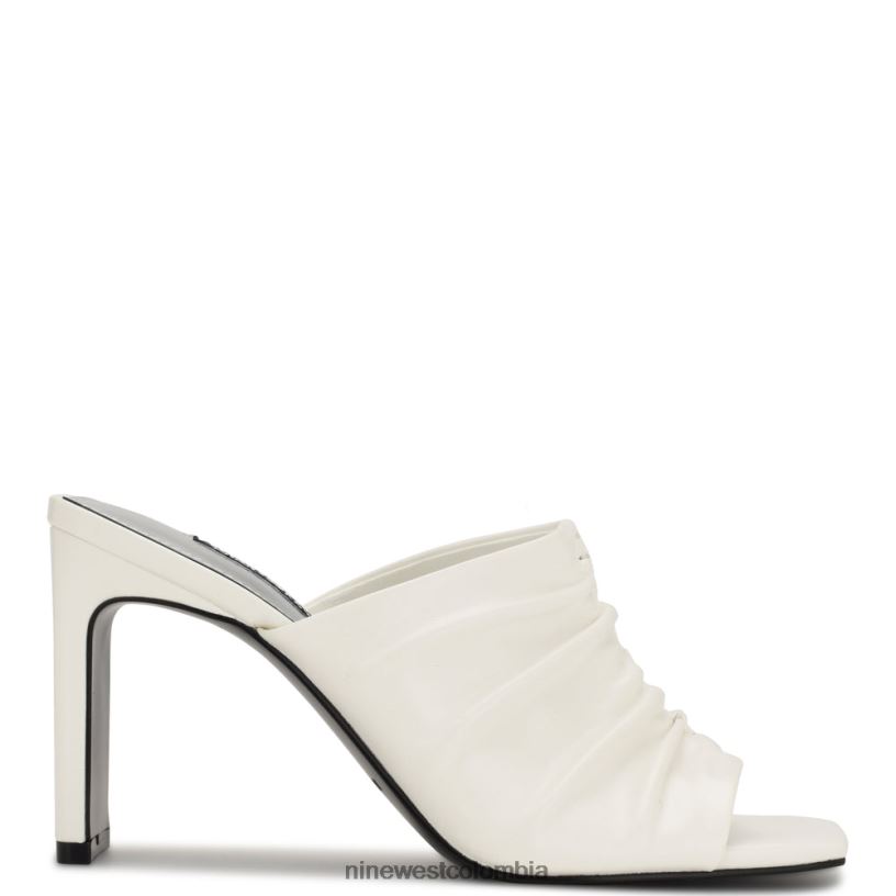 X0LV06318 blanco sandalias con tacón pera Nine West