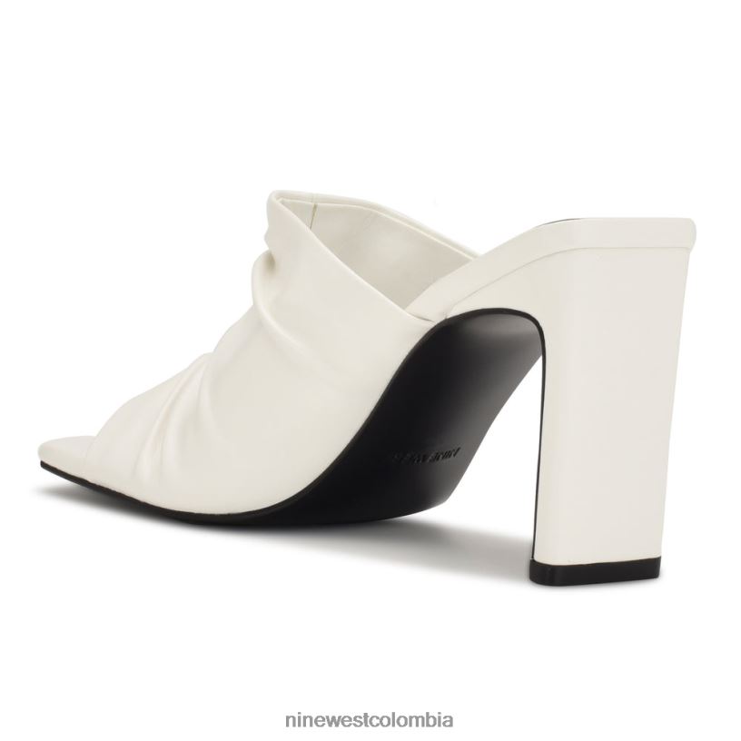 X0LV06318 blanco sandalias con tacón pera Nine West