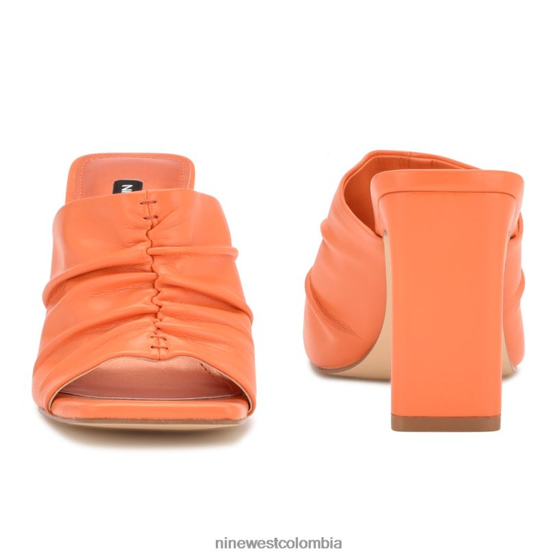 X0LV06320 naranja sandalias con tacón pera Nine West