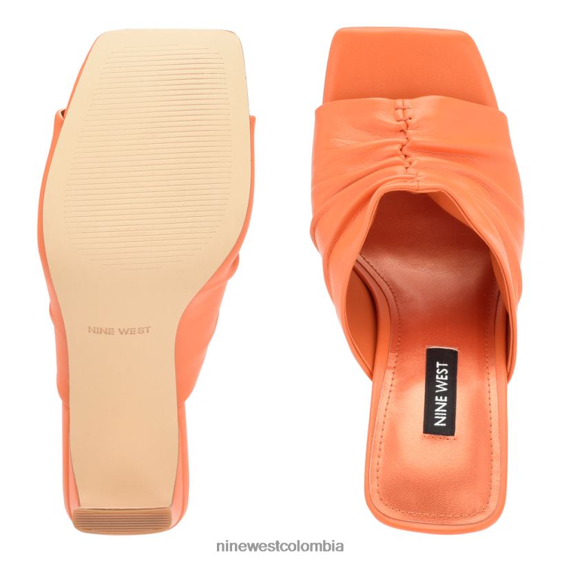 X0LV06320 naranja sandalias con tacón pera Nine West