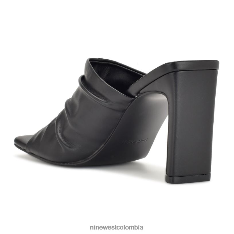 X0LV06321 negro sandalias con tacón pera Nine West