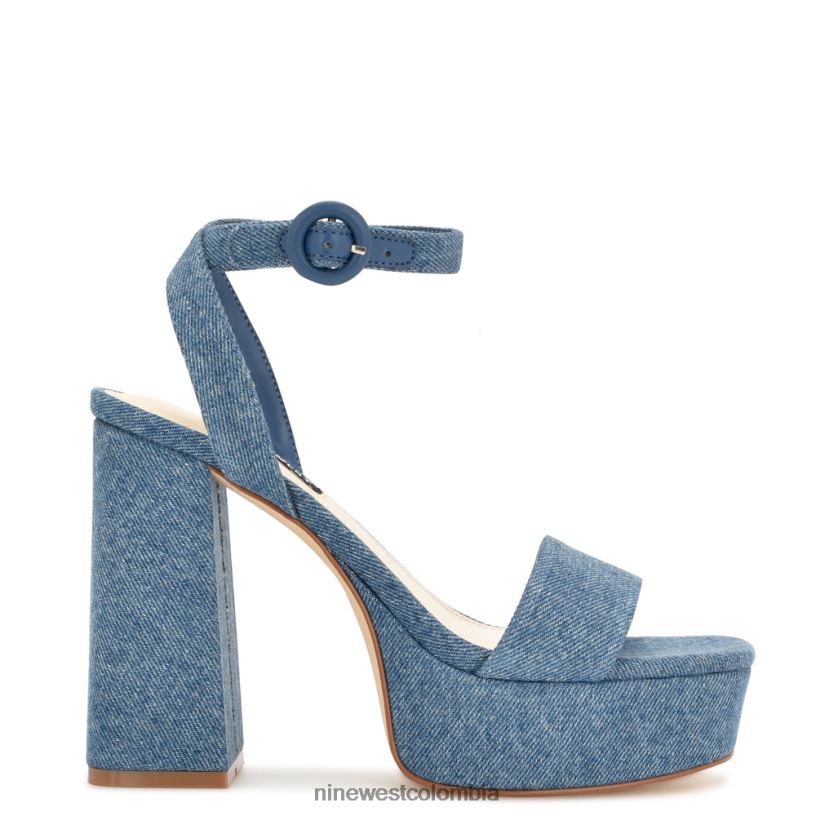 X0LV06342 mezclilla sandalias con plataforma jans Nine West