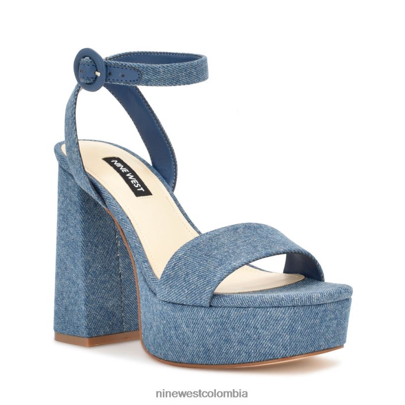 X0LV06342 mezclilla sandalias con plataforma jans Nine West