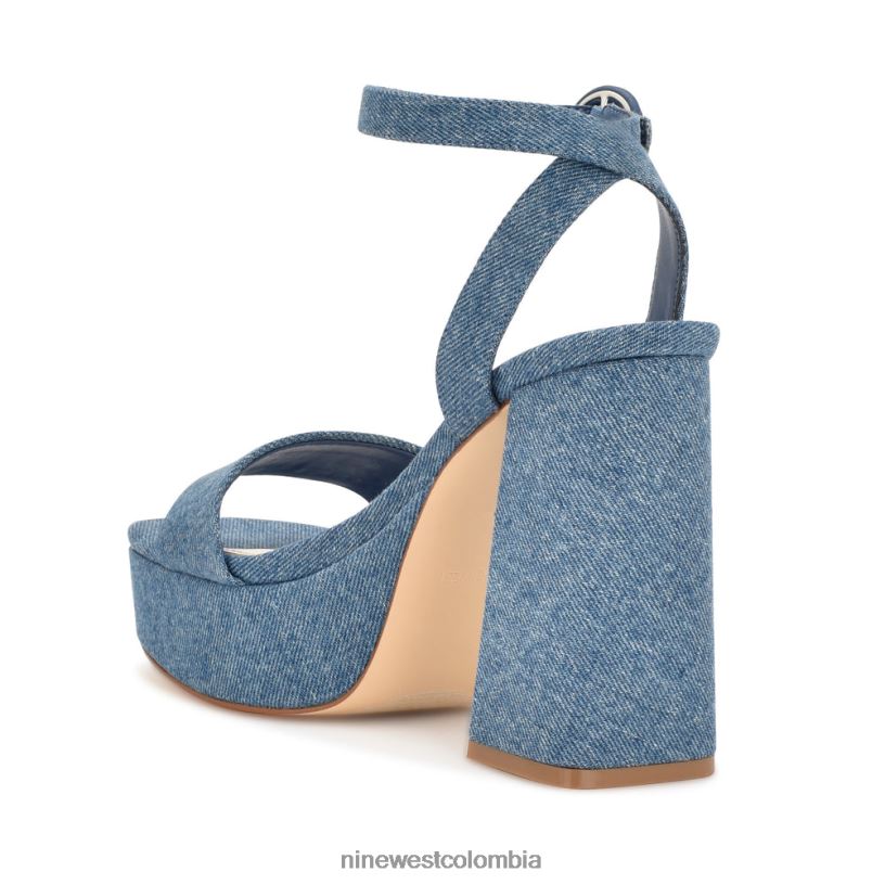 X0LV06342 mezclilla sandalias con plataforma jans Nine West