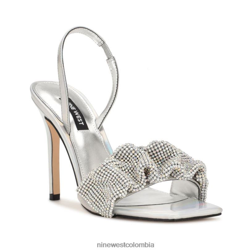 X0LV06420 plata iridiscente sandalias taray Nine West