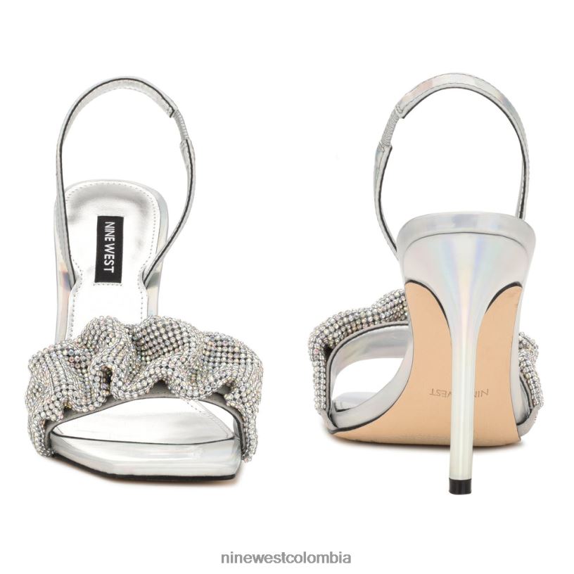 X0LV06420 plata iridiscente sandalias taray Nine West