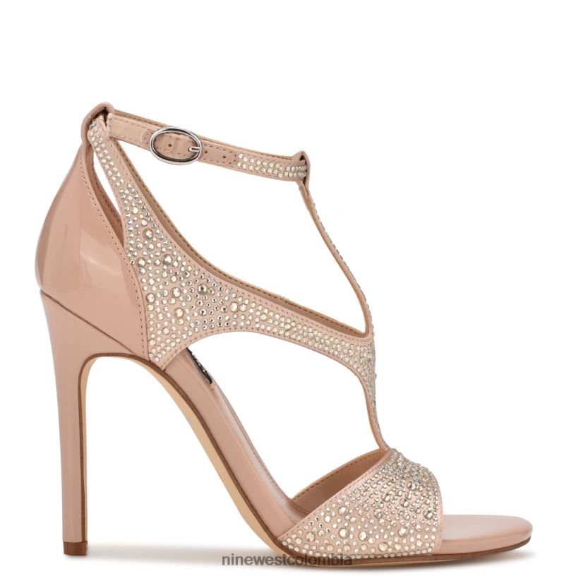 X0LV06459 cristal desnudo sandalias de tacón Meeto Nine West