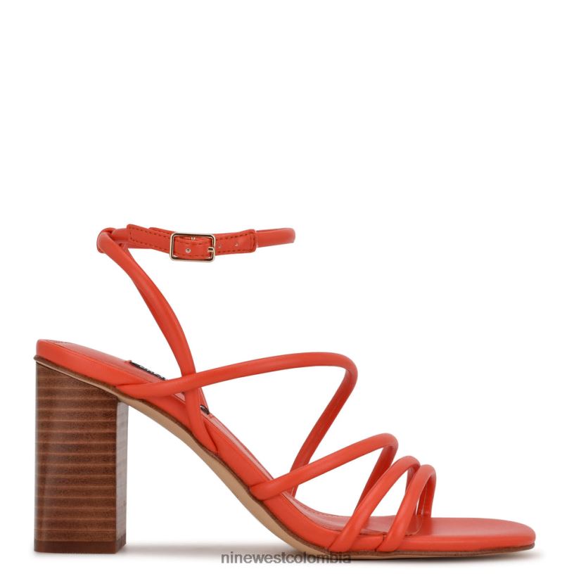 X0LV06514 naranja sanguina sandalias de tacón yeap Nine West