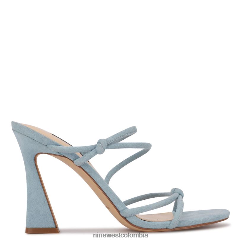 X0LV06620 gamuza azul sandalias de tacón kims Nine West