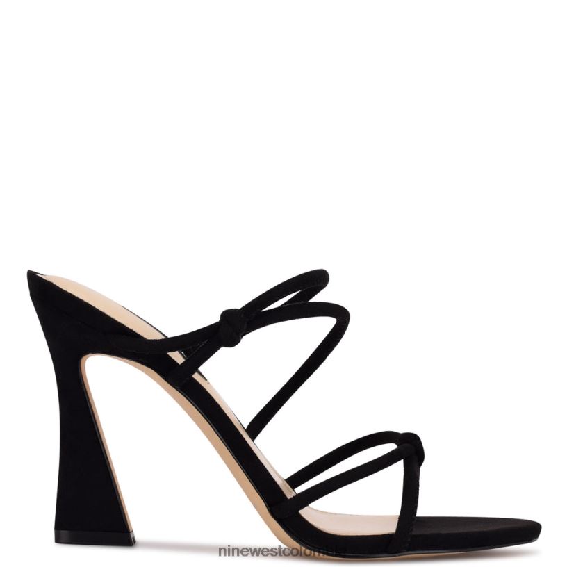 X0LV06621 ante negro sandalias de tacón kims Nine West