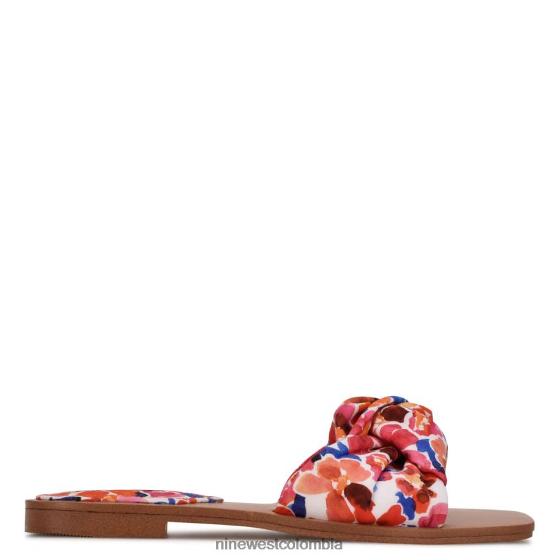 X0LV061015sandalias planas rosadas Nine West