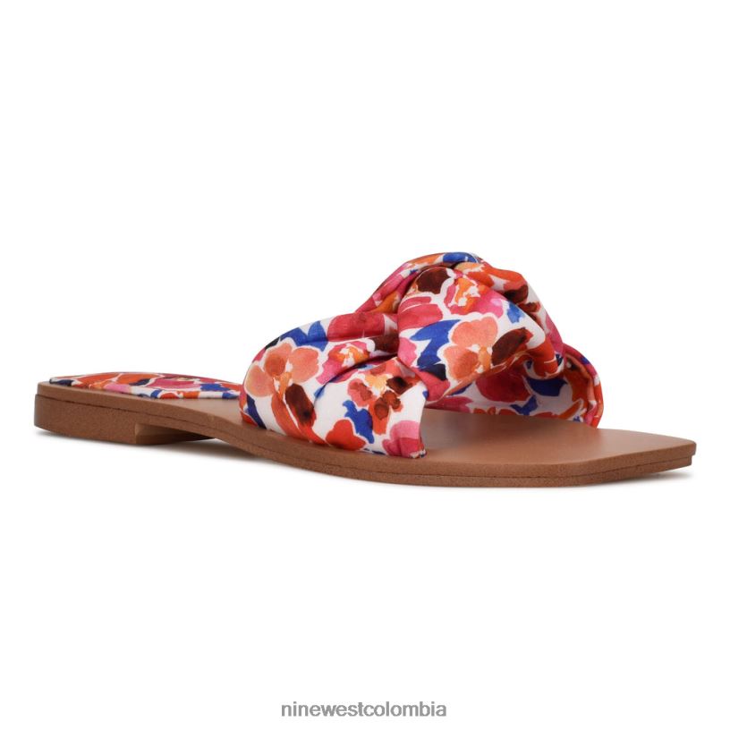 X0LV061015sandalias planas rosadas Nine West