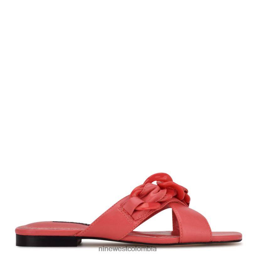 X0LV061052 coral sandalias planas misty Nine West