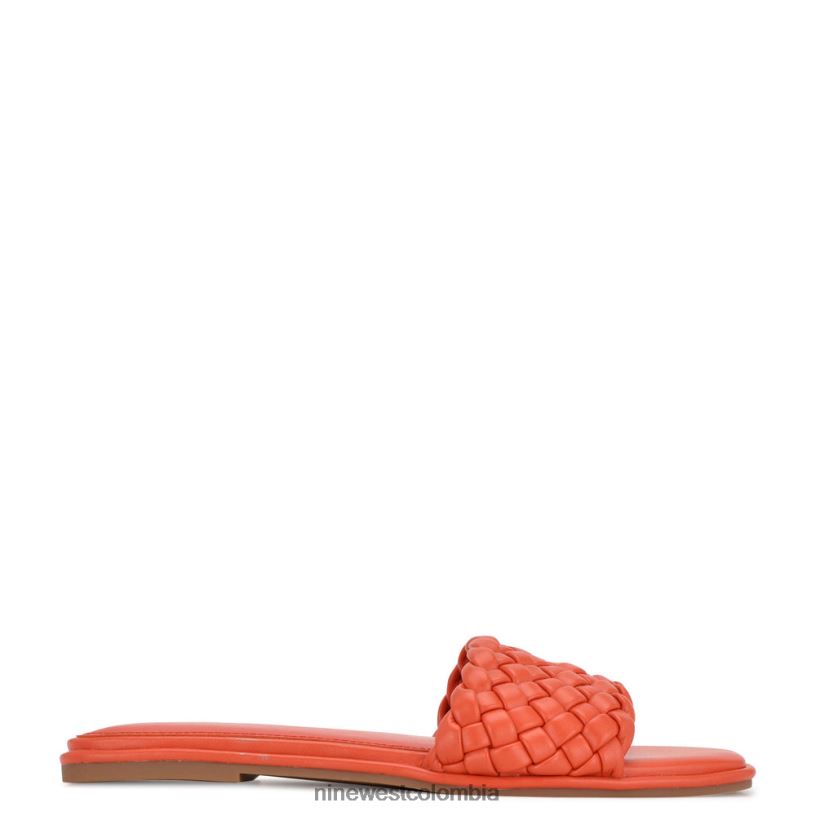 X0LV061054 naranja sanguina sandalias planas ohhi Nine West