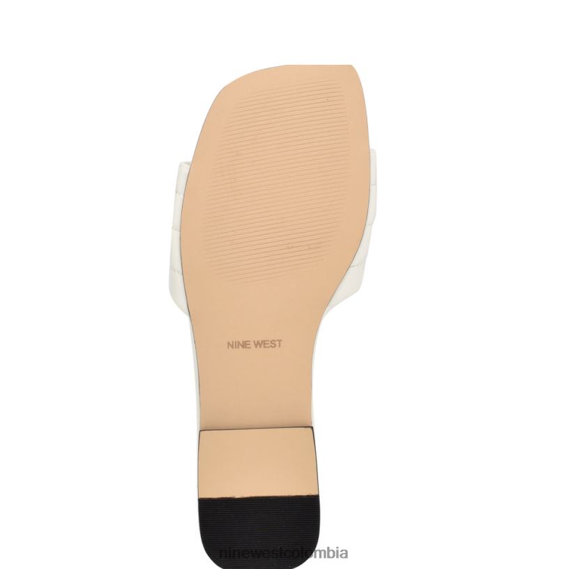 X0LV062088 blanco sandalias planas menqs Nine West