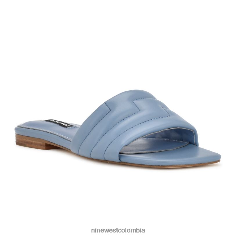 X0LV062090 azul claro sandalias planas menqs Nine West