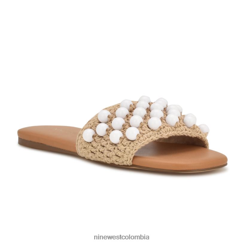 X0LV06644 blanco natural sandalias tejidas leelee Nine West