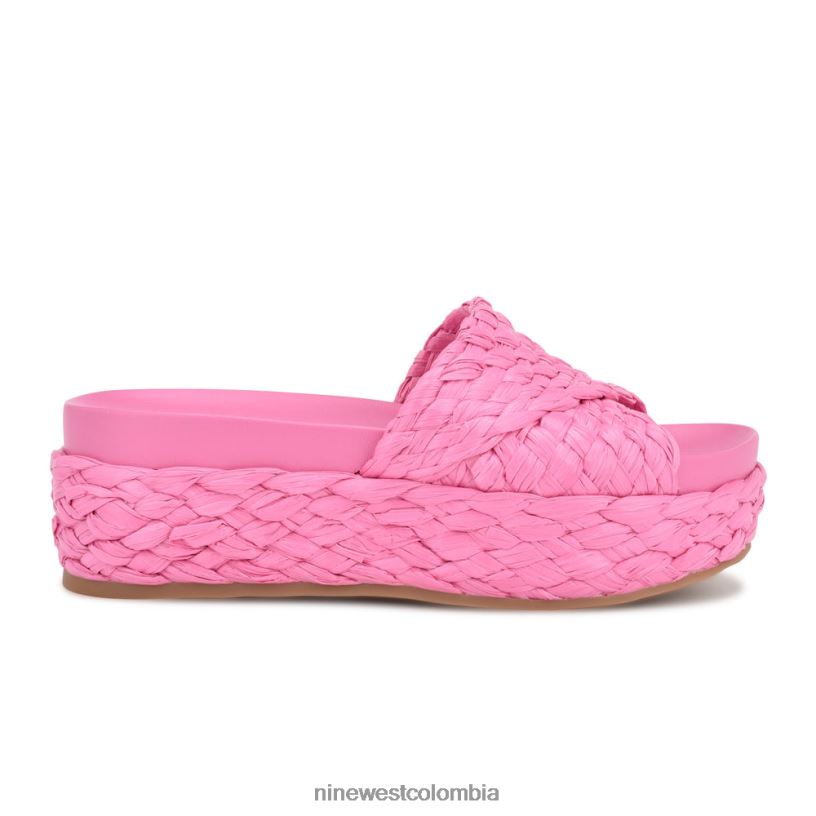 X0LV06646 rafia rosa sandalias estilo alpargata canni Nine West