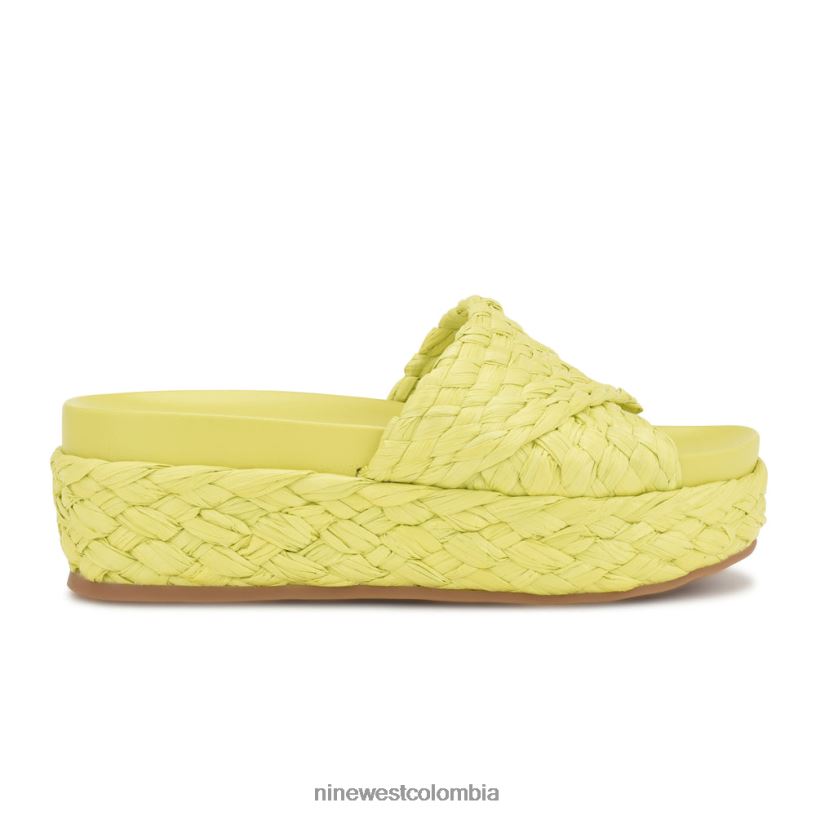 X0LV06648 rafia verde lima sandalias estilo alpargata canni Nine West