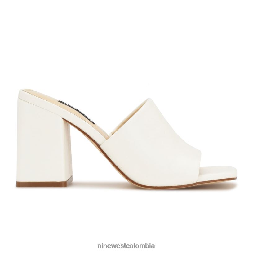 X0LV06650 blanco sandalias con tacón teice Nine West