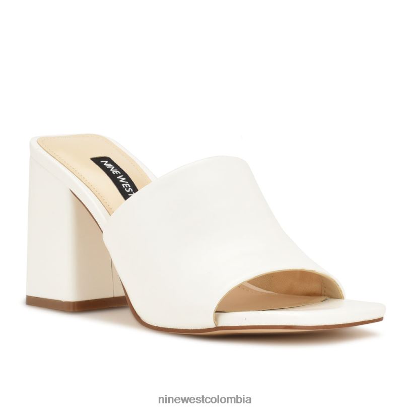 X0LV06650 blanco sandalias con tacón teice Nine West