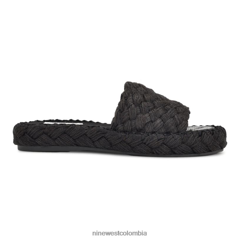 X0LV06653 negro sandalias Stef tejidas Nine West