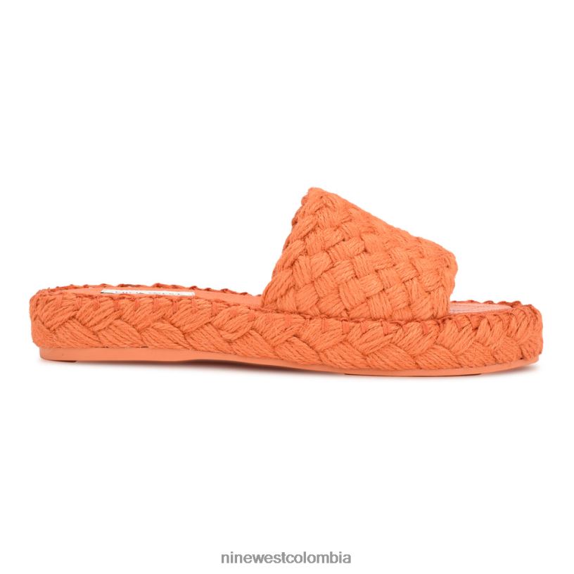 X0LV06654 naranja sandalias Stef tejidas Nine West