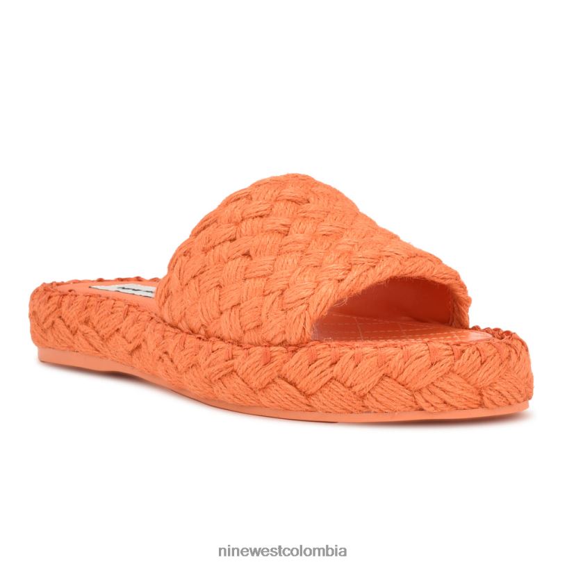 X0LV06654 naranja sandalias Stef tejidas Nine West