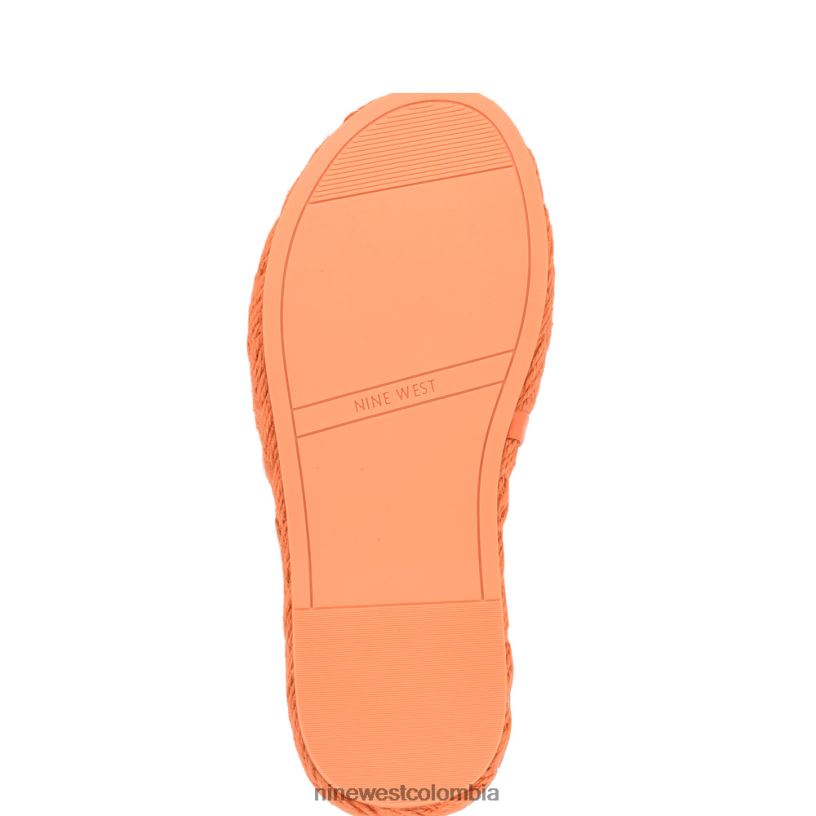 X0LV06654 naranja sandalias Stef tejidas Nine West