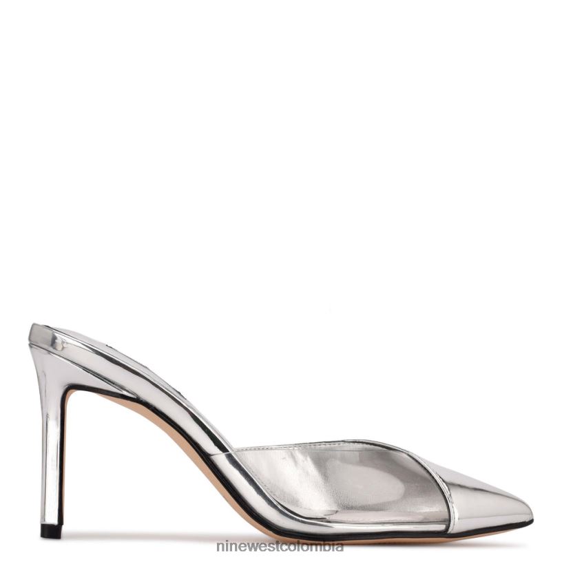 X0LV06693 plata/transparente sandalias de tacón ellia Nine West