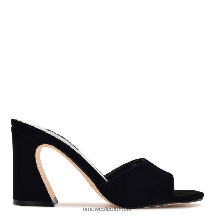 X0LV06700 ante negro sandalias de tacón ulala Nine West