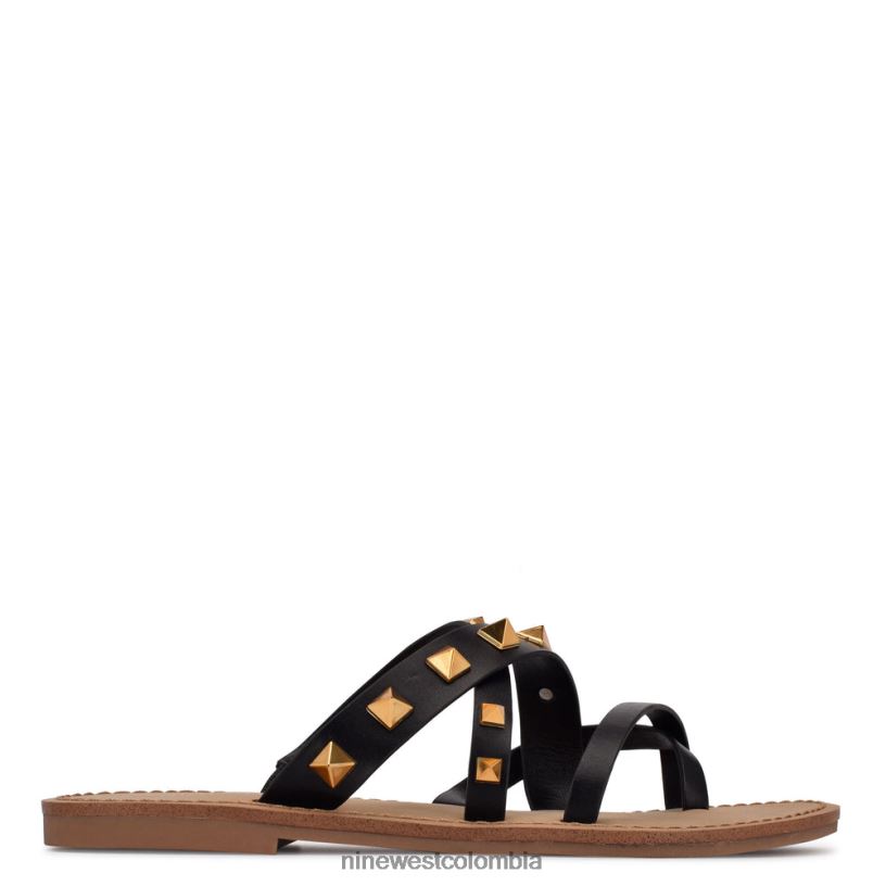 X0LV06103 negro sandalias planas cerri Nine West