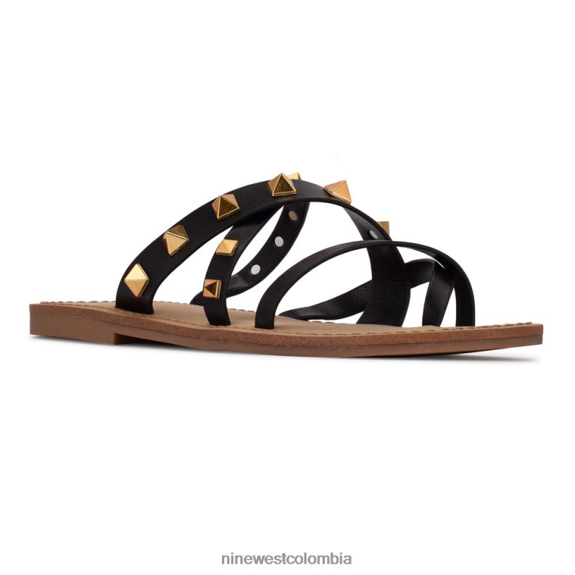 X0LV06103 negro sandalias planas cerri Nine West