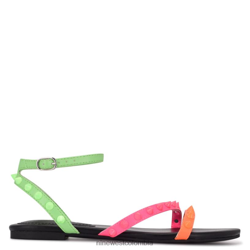 X0LV06128sandalias planas bernie con tachuelas Nine West