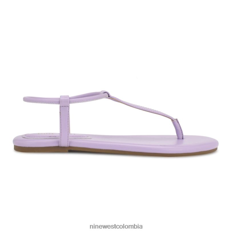 X0LV0623 violeta claro sandalias planas bassie Nine West