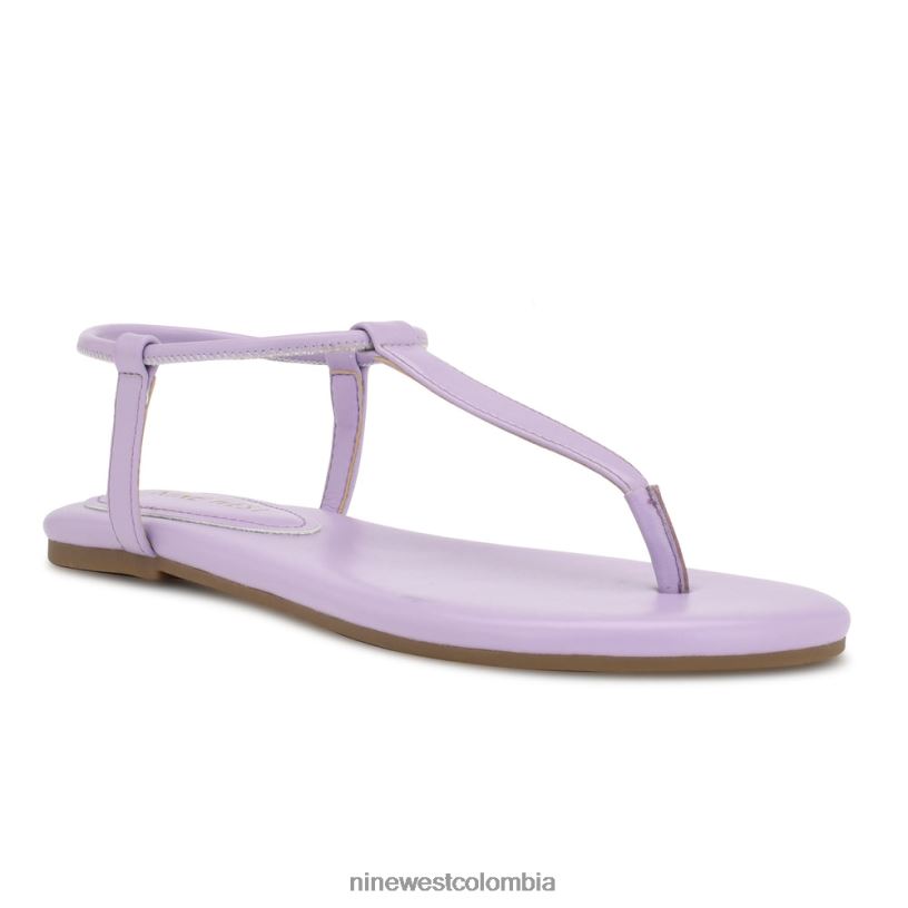 X0LV0623 violeta claro sandalias planas bassie Nine West