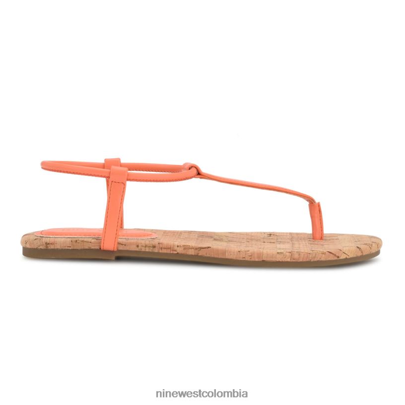 X0LV0625 naranja perfecto sandalias planas bassie Nine West