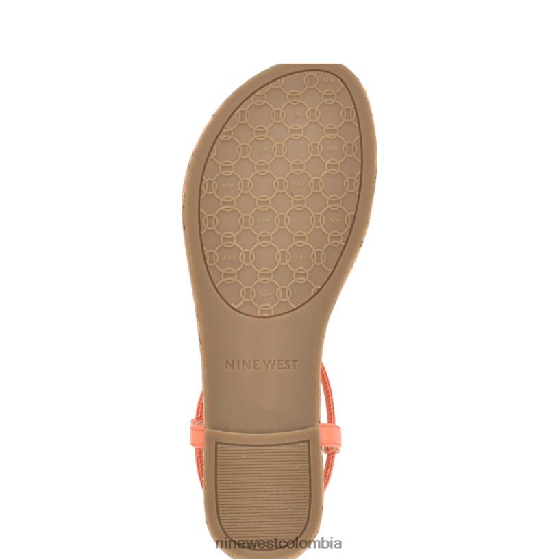 X0LV0625 naranja perfecto sandalias planas bassie Nine West