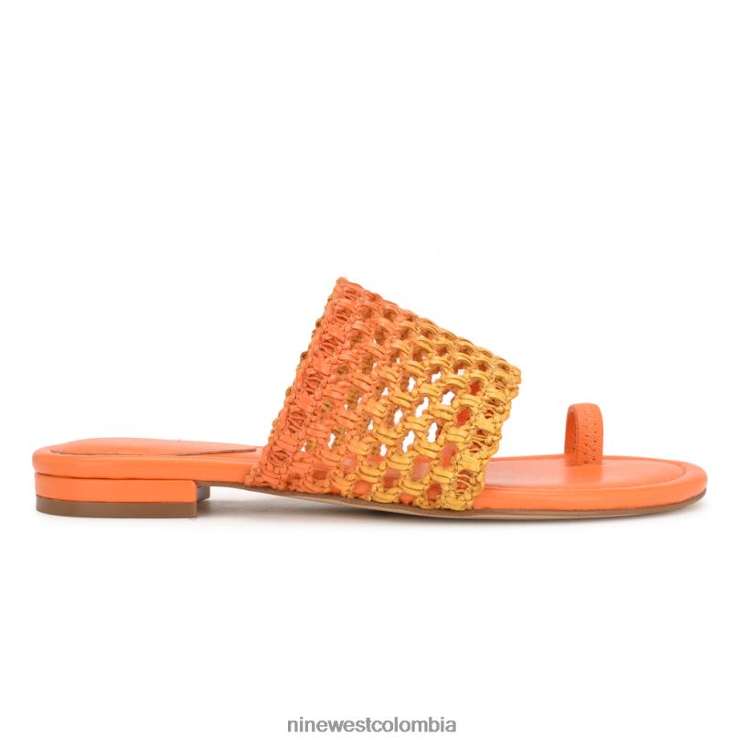 X0LV0633 ombre amarillo anaranjado sandalias planas nolah Nine West