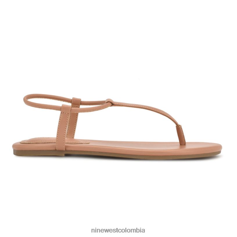 X0LV0638 bronceado suave sandalias planas bassie Nine West