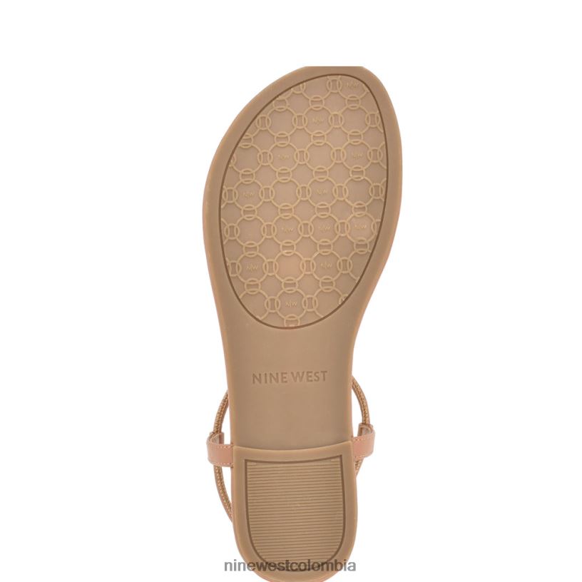 X0LV0638 bronceado suave sandalias planas bassie Nine West