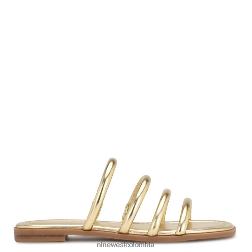 X0LV0652 platino sandalias planas happy Nine West