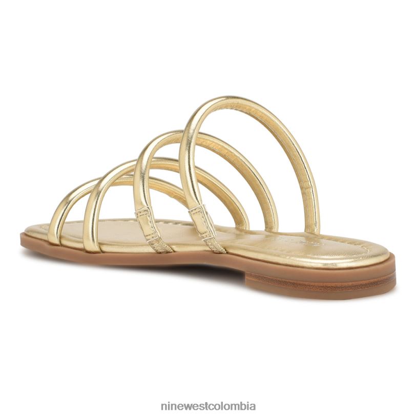 X0LV0652 platino sandalias planas happy Nine West