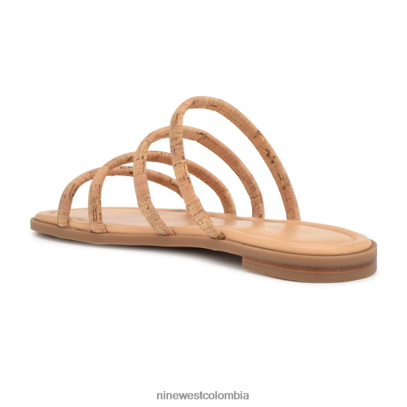 X0LV0654 natural sandalias planas happy Nine West