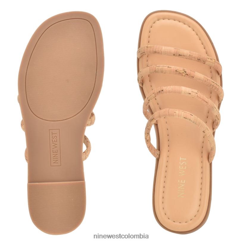 X0LV0654 natural sandalias planas happy Nine West