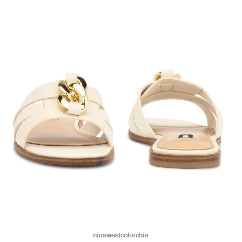 X0LV0655 crema elegante sandalias planas ganlee Nine West