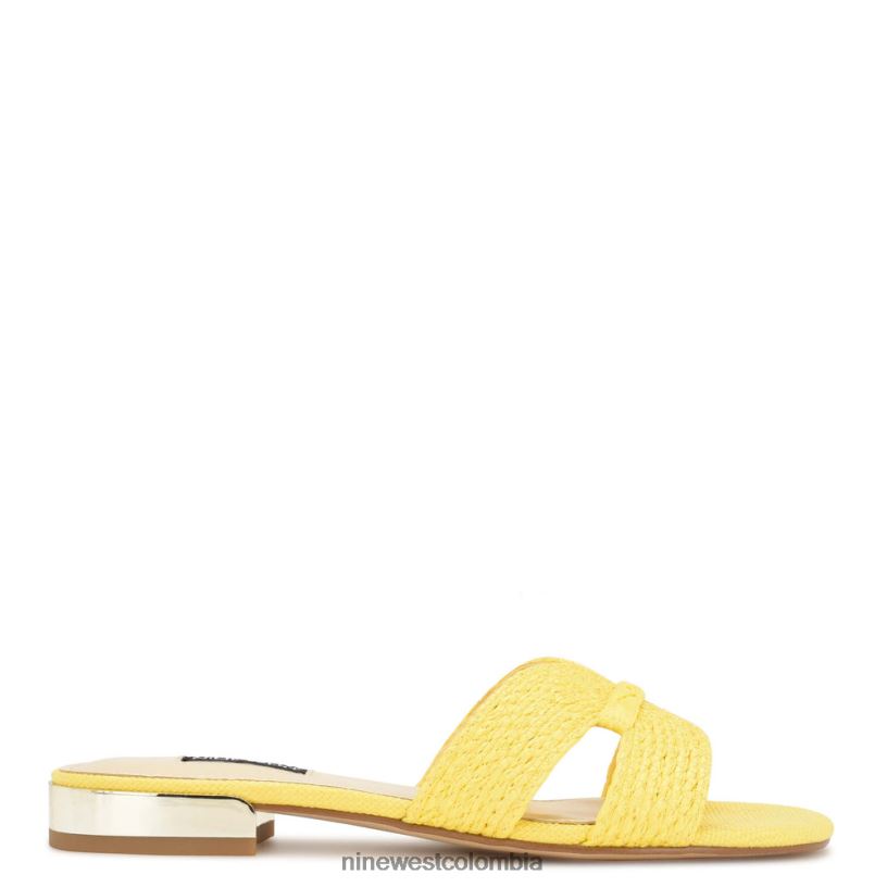 X0LV0661 amarillo sandalias planas irenie Nine West