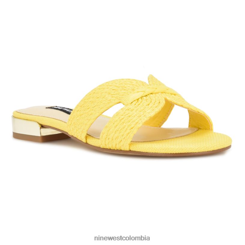 X0LV0661 amarillo sandalias planas irenie Nine West